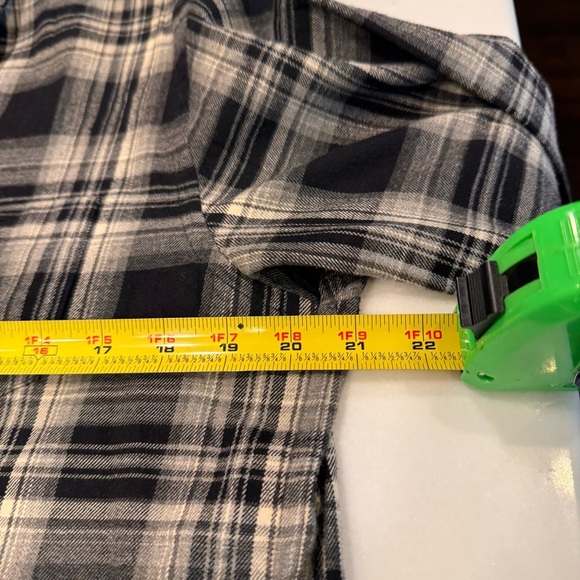 Ralph Lauren Womens Button Down Plaid Shirt Size M Black & White - Picture 5 of 8